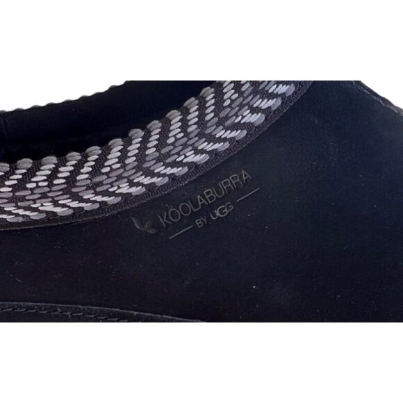 Koolaburra By UGG Women's Burree Platform Black Suede Slip-On Slippers With Chec - Picture 8 of 16